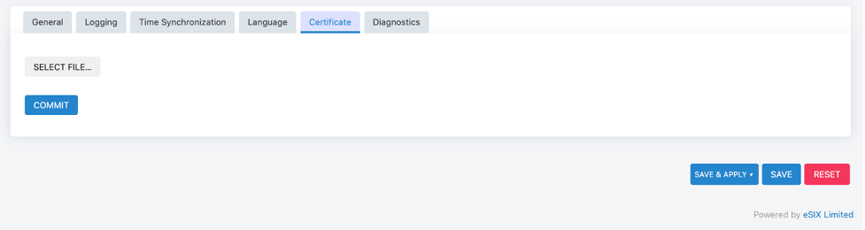 System | eSIX Documentation Center