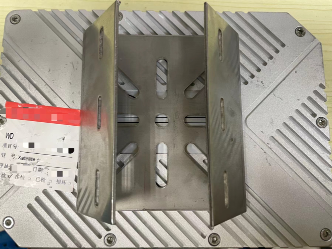 Use four M5 screws to fix