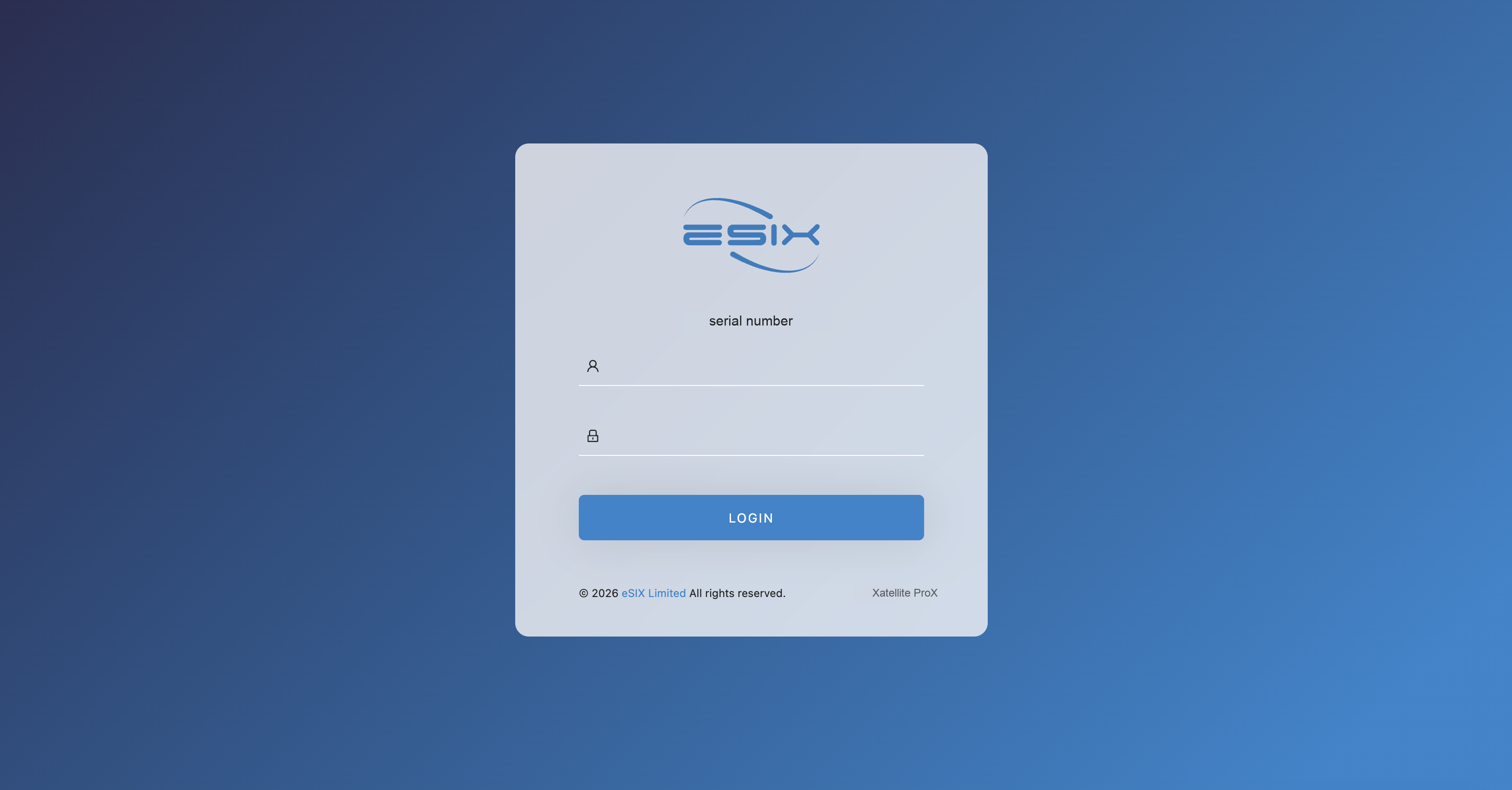 Web login page