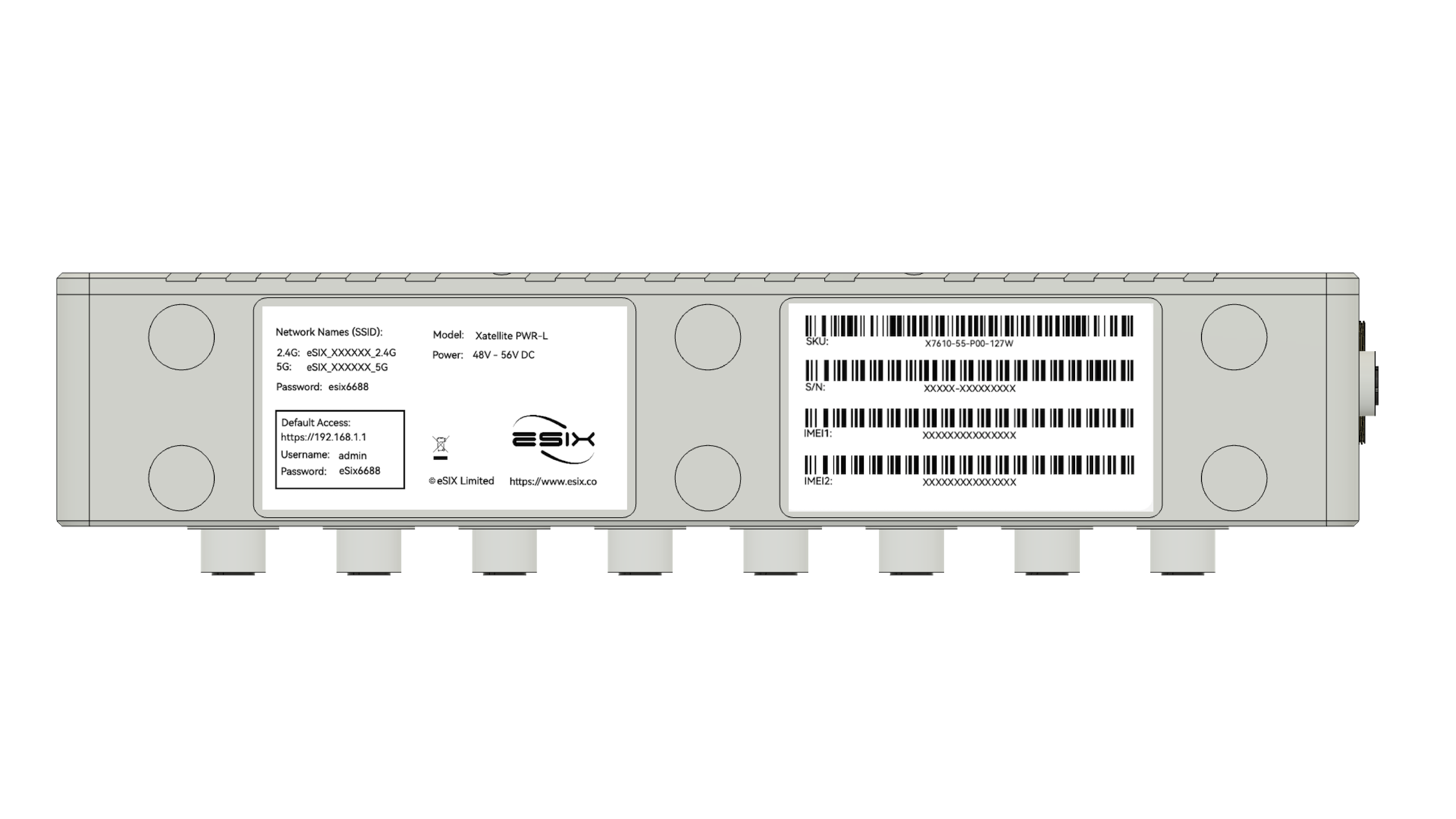 Xatellite PWR-L label