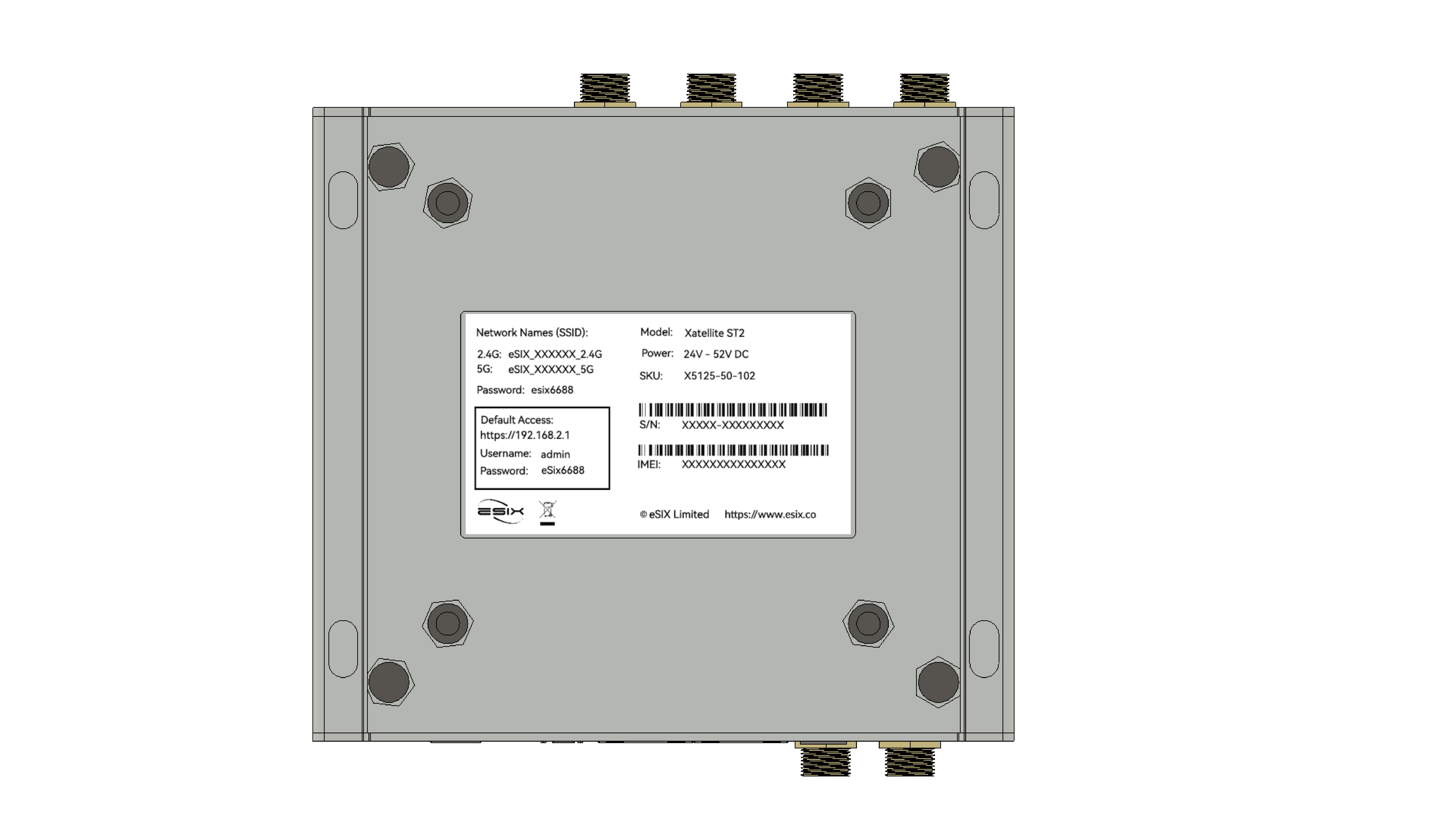 Xatellite ST2 label